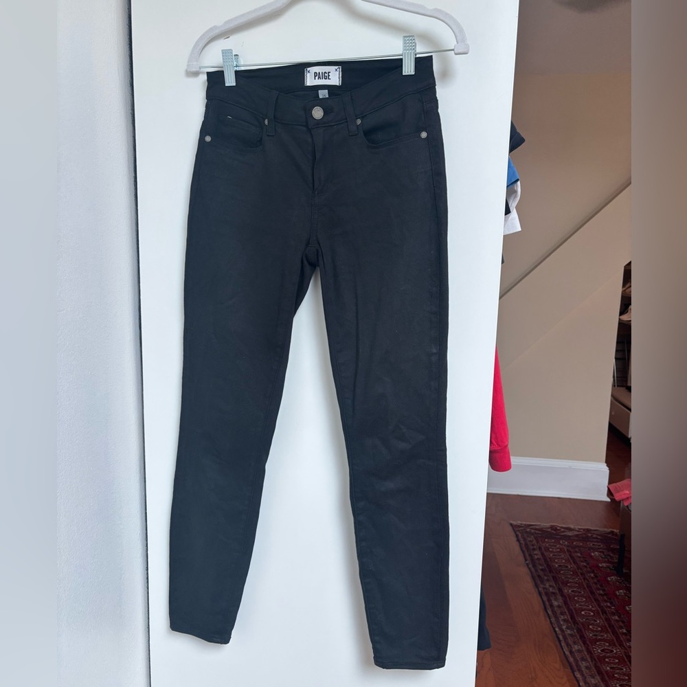 PAIGE Black Skinny Jeans with Sleek Fit